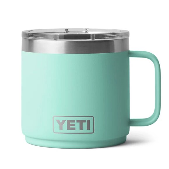 Yeti Rambler 14 oz Mug with Standard Lid Seafoam Green - Picture 12 of 12